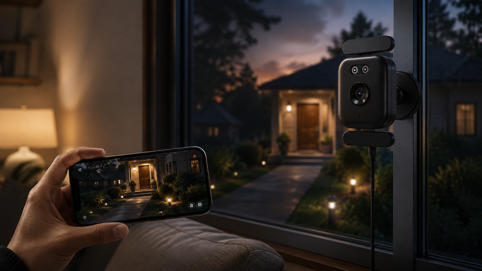 Live home monitoring from a phone